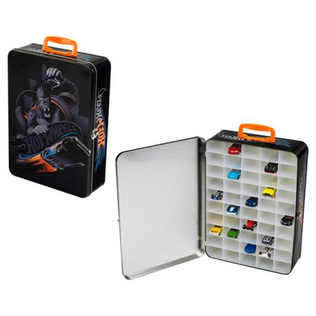 HOT WHEELS ESTUCHE DE METAL PARA 50 COCHES