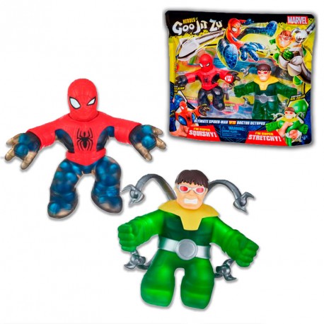 GOO JIT  PACK 2 HEROES MARVEL SPIDERMAN VS DR OCTOPUS