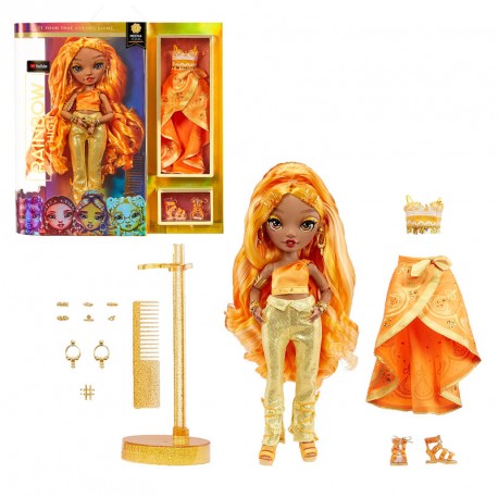 RAINBOW HIGH CORE FASHION DOLL MEENA FLEUR (SAFFRON)