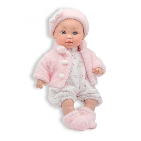 BEBE LLORON CON CHAQUETA ROSA