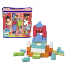 MEGA BLOKS BOLSA ROSA 60 PIEZAS