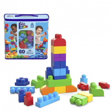 MEGA BLOKS BOLSA AZUL 60 PIEZAS