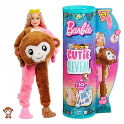 BARBIE CUTIE REVEAL SERIE AMIGOS DE LA JUNGLA MONO