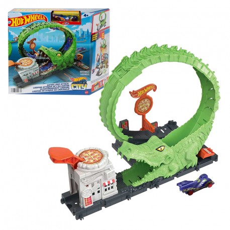 HOTWHEELS CITY ATAQUE DEL COCODRILO