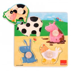 GOULA PUZZLE ANIMALES GRANJA COLOR