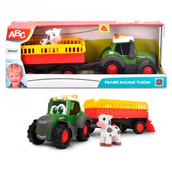ABC TRACTOR FENDT TRAILER ANIMALES 30 CM
