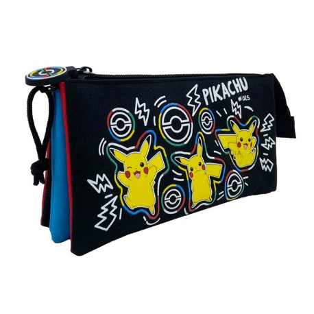 ESTUCHE POKEMON COLORFUL TRIPLE