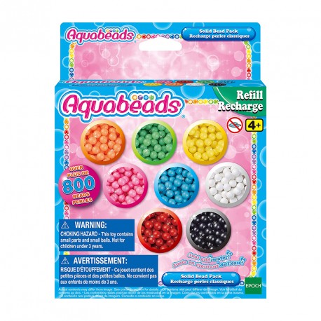 AQUABEADS PACK ABALORIOS SOLIDOS