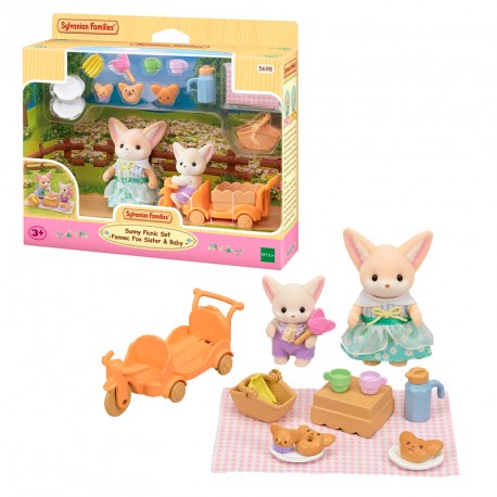 SYLVANIAN SET DE PICNIC -HERMANOS ZORRO DEL DESIERTO