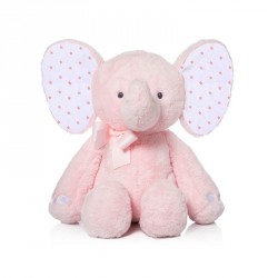 PELUCHE ELEFANTE ROSA 26 CM