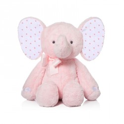 PELUCHE ELEFANTE ROSA 38 CM