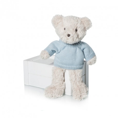 PELUCHE OSO TEDDY MARRON CON JERSEY 28 CM