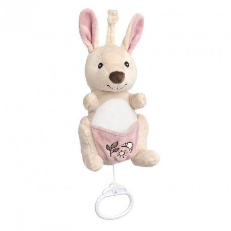 PELUCHE MUSICAL CANGURO ROSA 15 CM