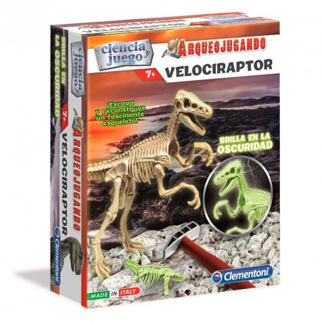 ARQUEOJUGANDO VELOCIRAPTOR FOSFORESCENTE