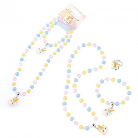 COLLAR & PULSERA Y ANILLO UNICORNIO
