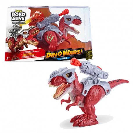 ROBO ALIVE DINO WARS S1 T-REX, 6 PZAS.