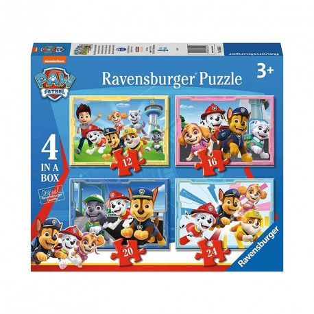 PUZZLE 4 IN A BOX PAW PATROL B