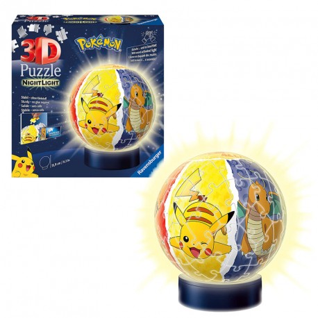 PUZZLE 3D NIGHTLAMP POKEMON - Din y Don