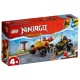 NINJAGO BATALLA EN COCHE Y MOTO DE KAI Y RAS