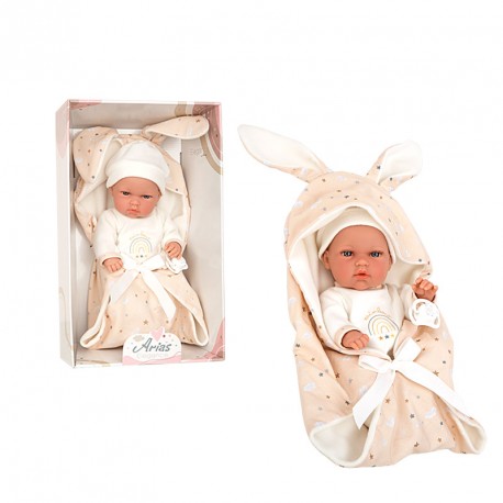 MUÑECA ELEGANCE 30 CM NATAL BEIGE NANA (CUERPO VINYL, SEXO NIÑO)