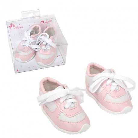SET DEPORTIVAS ROSAS Y BLANCAS PARA MUÑECOS DE 45 CM 