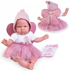 MUÑECA MI PRIMER REBORN BERTA CON ALITAS DE MARIPOSA 52 CM