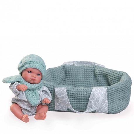 MUÑECA MUFLY CON CAPAZO DE PASEO 21 CM