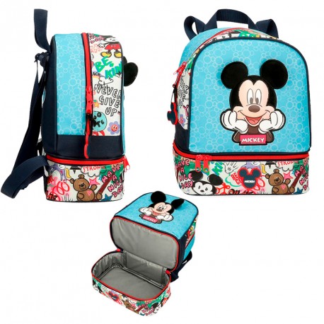 MOCHILA PORTAMERIENDAS MICKEY BE COOL 28 cm.