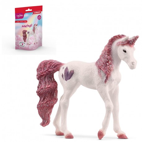 FIGURA UNICORNIO COLECCIONABLE AMATISTA