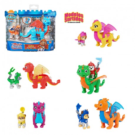 PATRULLA CANINA MULTIPACK 6 FIGURAS SUPER HEROES - Din y Don