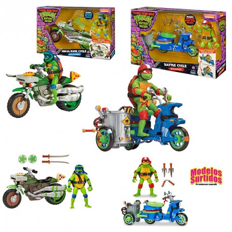 TORTUGAS NINJA VEHICULOS C/FIGURA STD