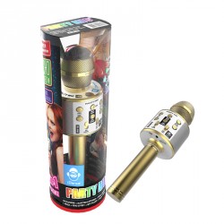 MICROFONO KARAOKE BLUETOOTH 7 EN 1 STD (GOLDEN & SILVER) 