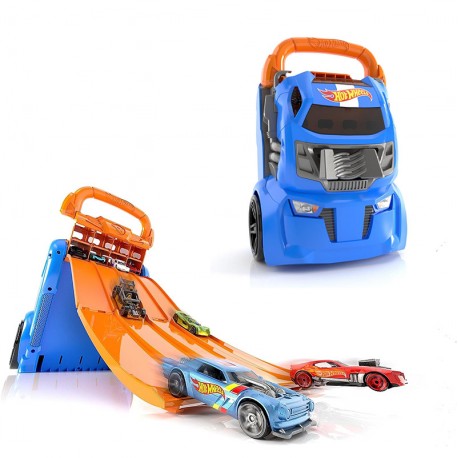 HOTWHEELS GUARDACOCHES-LANZADOR 2 EN 1