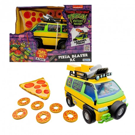 TORTUGAS NINJA CAMION LANZADOR DE PIZZA RC 22 cm.