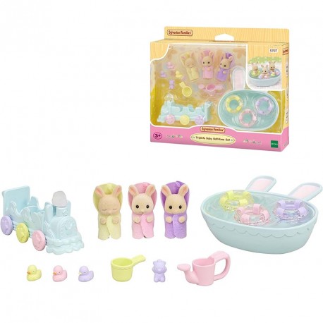 SYLVANIAN LA HORA DEL BAÑO DE LOS TRILLIZOS