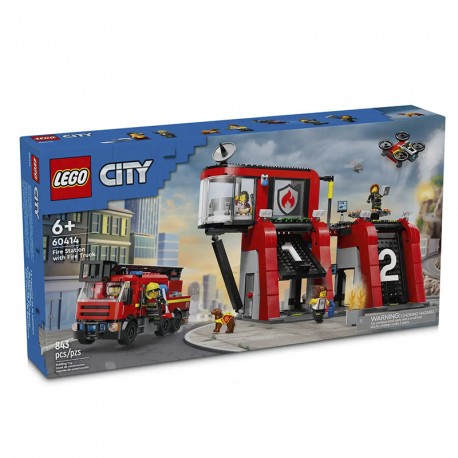 CITY PARQUE DE BOMBEROS CON CAMION DE BOMBEROS