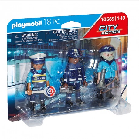 CITY ACTION SET FIGURAS POLICIA