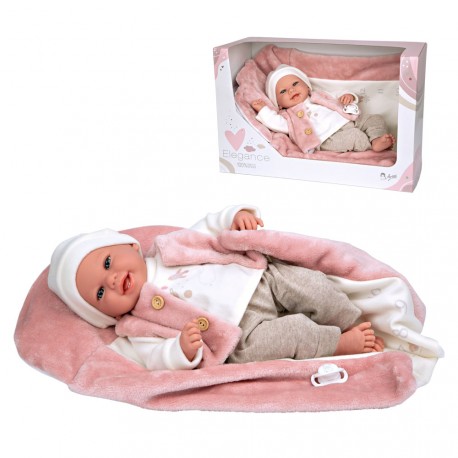 MUÑECA ELEGANCE 40 CM COLIN ROSA