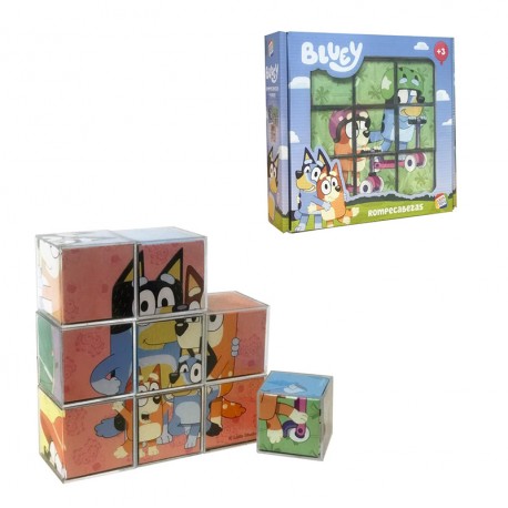 ROMPECABEZAS BLUEY 9 CUBOS