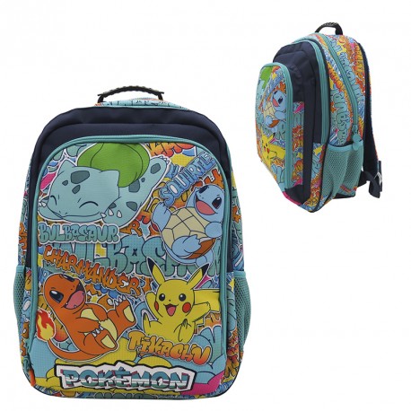MOCHILA ESCOLAR POKEMON ADAPTABLE A TROLLEY URBAN COLORS