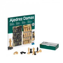 AJEDREZ-DAMAS 40 CM + ACCESORIOS