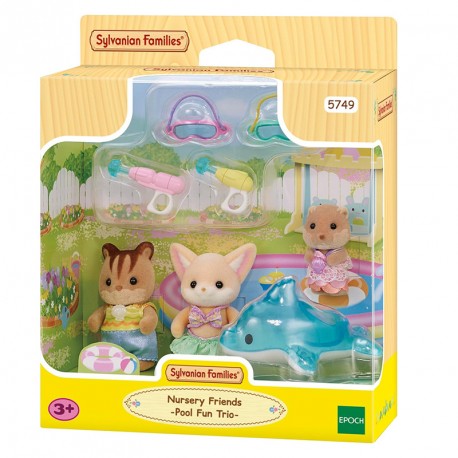 SYLVANIAN AMIGOS DE LA GUARDERIA FIESTA EN LA PISCINA