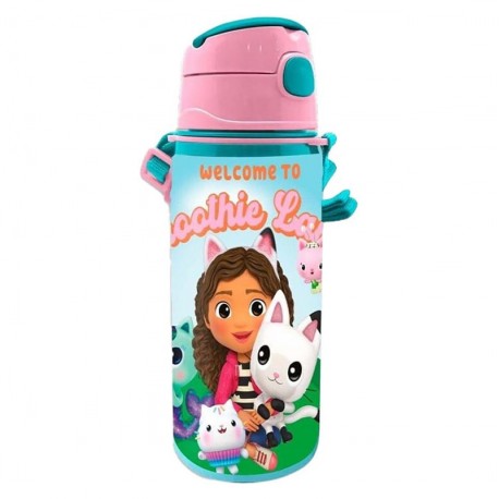 CANTIMPLORA GABBYS DOLLHOUSE 600 ML ALUMINIO CON ASA¡