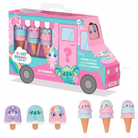 GOMAS DE BORRAR 3D SWEET DREAMS & FRIENDS  