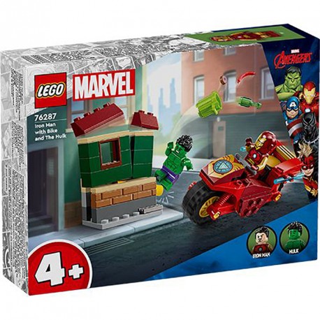 MARVEL IRON MAN WITH BIKE AND HULK