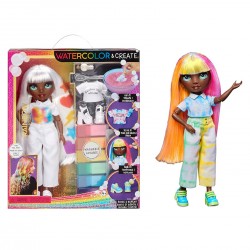 RAINBOW HIGH WATERCOLOR & CREATE NEW THEME DOLLS - GREEN EYES