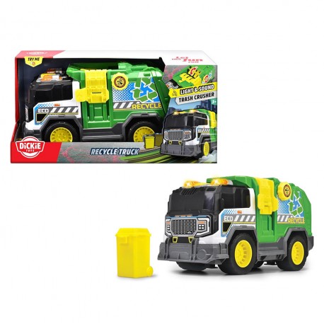 CITY HEROES CAMION DE RECICLAJE 30CM LUZ Y SONIDO