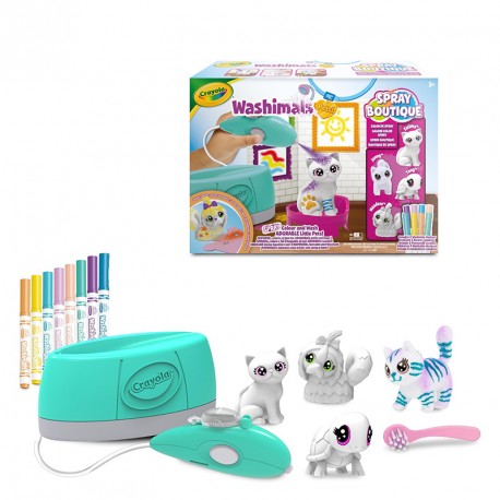 WASHIMALS PETS SPRAY BOUTIQUE CON 4 MASCOTAS 