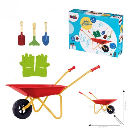 CARRETILLA METAL CON ACCESORIOS INFANTIL