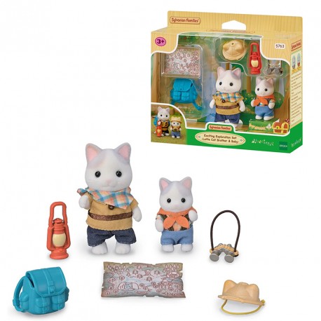 SYLVANIAN SET EXPLORAD HERMANOS GATO LATTE